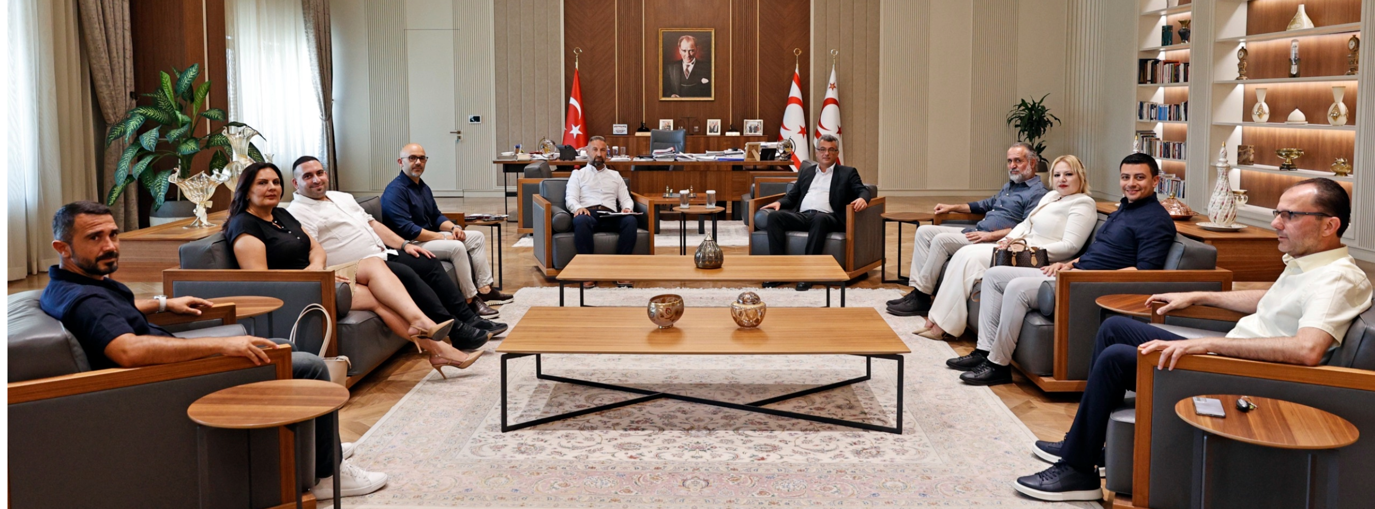 KTÖS’ten Cumhurbaşkanı Erhürman’a Ziyaret