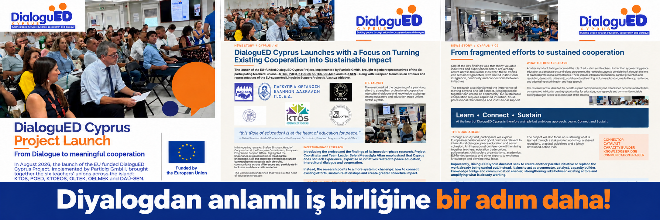 DialoguED Kıbrıs Projesi: Diyalogdan Anlamlı İş Birliğine