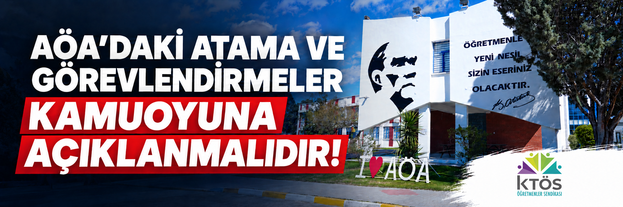KTÖS: “AÖA’daki atama ve görevlendirmeler kamuoyuna açıklanmalıdır”